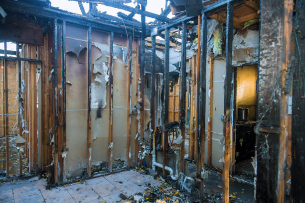 Professional Fire Damage Repair technician working in Masonic Home, KY